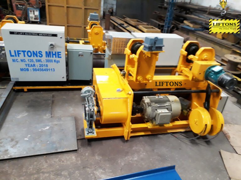 Electric wire rope hoist provided to JSW